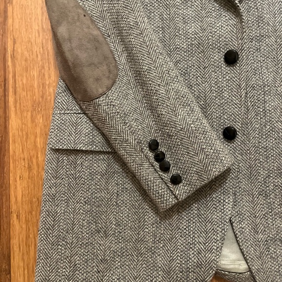 Vintage 80s Adams Gray Wool Blend Sport Coat - Picture 4 of 12